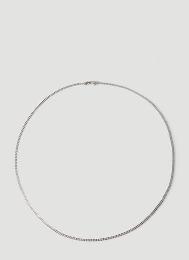 Tom Wood Curb Chain Medium Necklace Silver tmw0348014