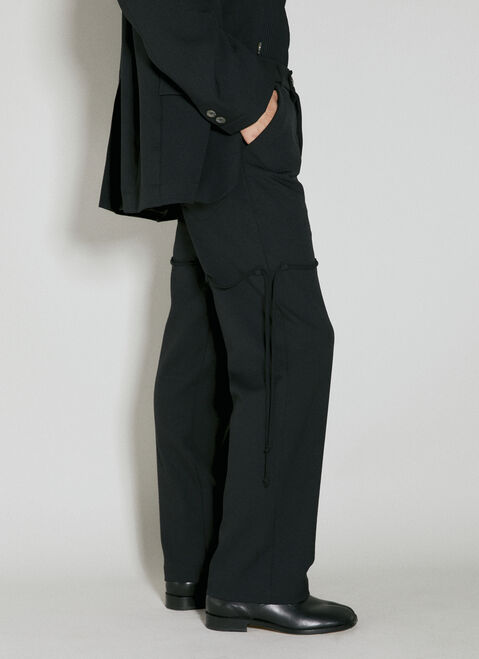 Song for the Mute Rope Dress Pants Black sfm0154016