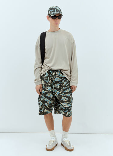 Acne Studios Printed Ripstop Shorts Black acn0157010