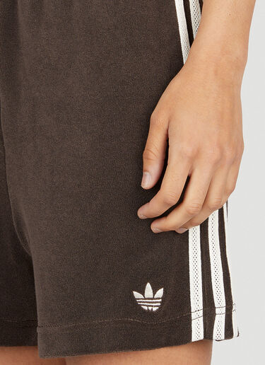 adidas by Wales Bonner Velour Track Shorts Dark Brown awb0352010