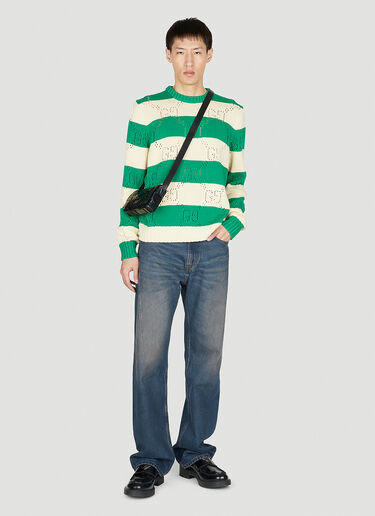 Gucci Striped Sweater Green guc0152047