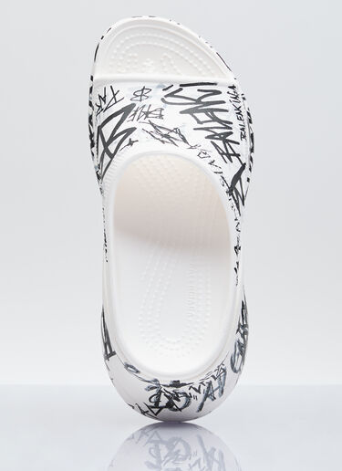 Balenciaga Pool Crocs™ Slides White bal0256017