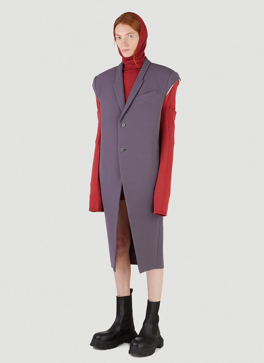 【送料無料/即納】  Rick Owens Jumbo Tatlin Coat in Purple | LN-CC ジャケット・アウター
