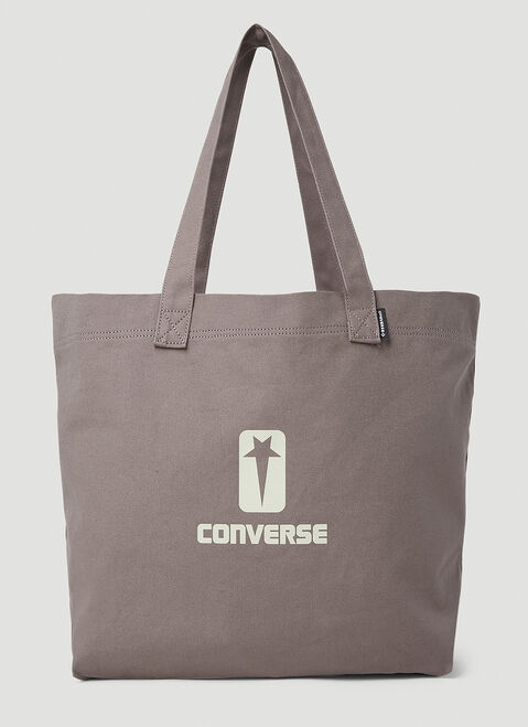 Rick Owens DRKSHDW x Converse Logo Print Tote Bag Black dsc0354002