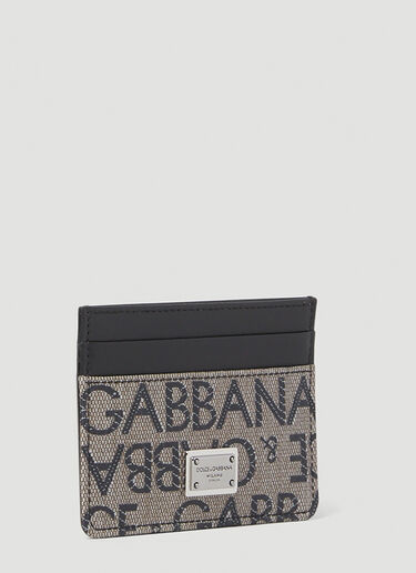 Dolce & Gabbana 提花徽标卡包 黑色 dol0152016