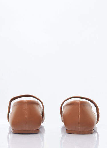 Marni Mary Jane Ballerina Flats Brown mni0259016