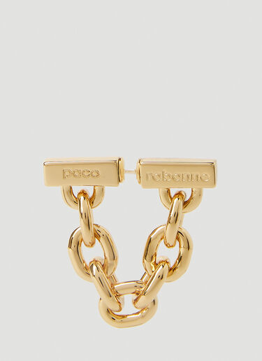 Rabanne XL Link Chain Earrings Gold pac0252040