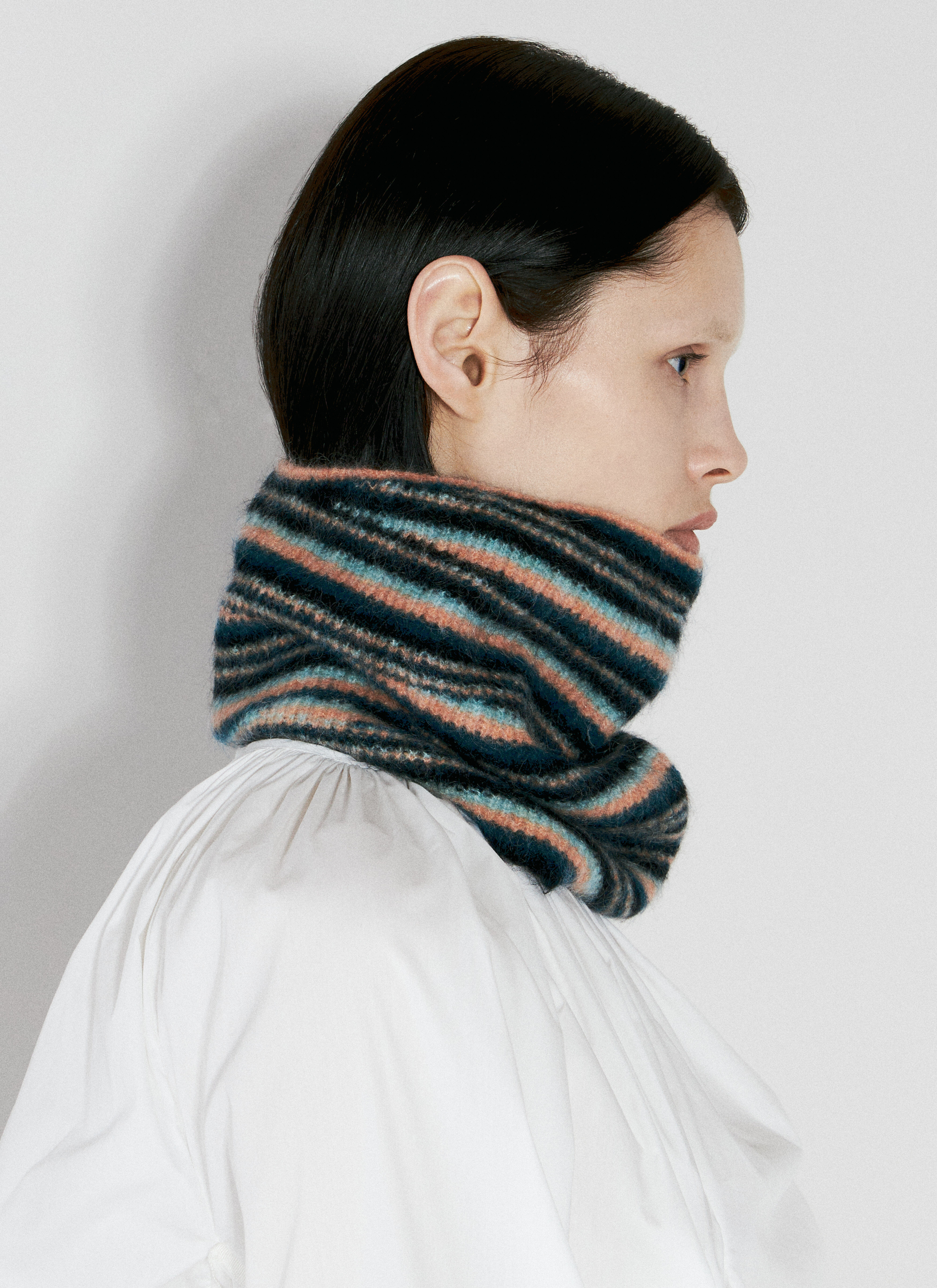 Kiko Kostadinov Women's' Striped Neck Gaiter in Multicolour | LN-CC®