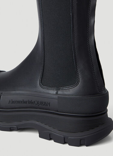 Alexander McQueen Tread Slick Mid Calf Boots Black amq0146035