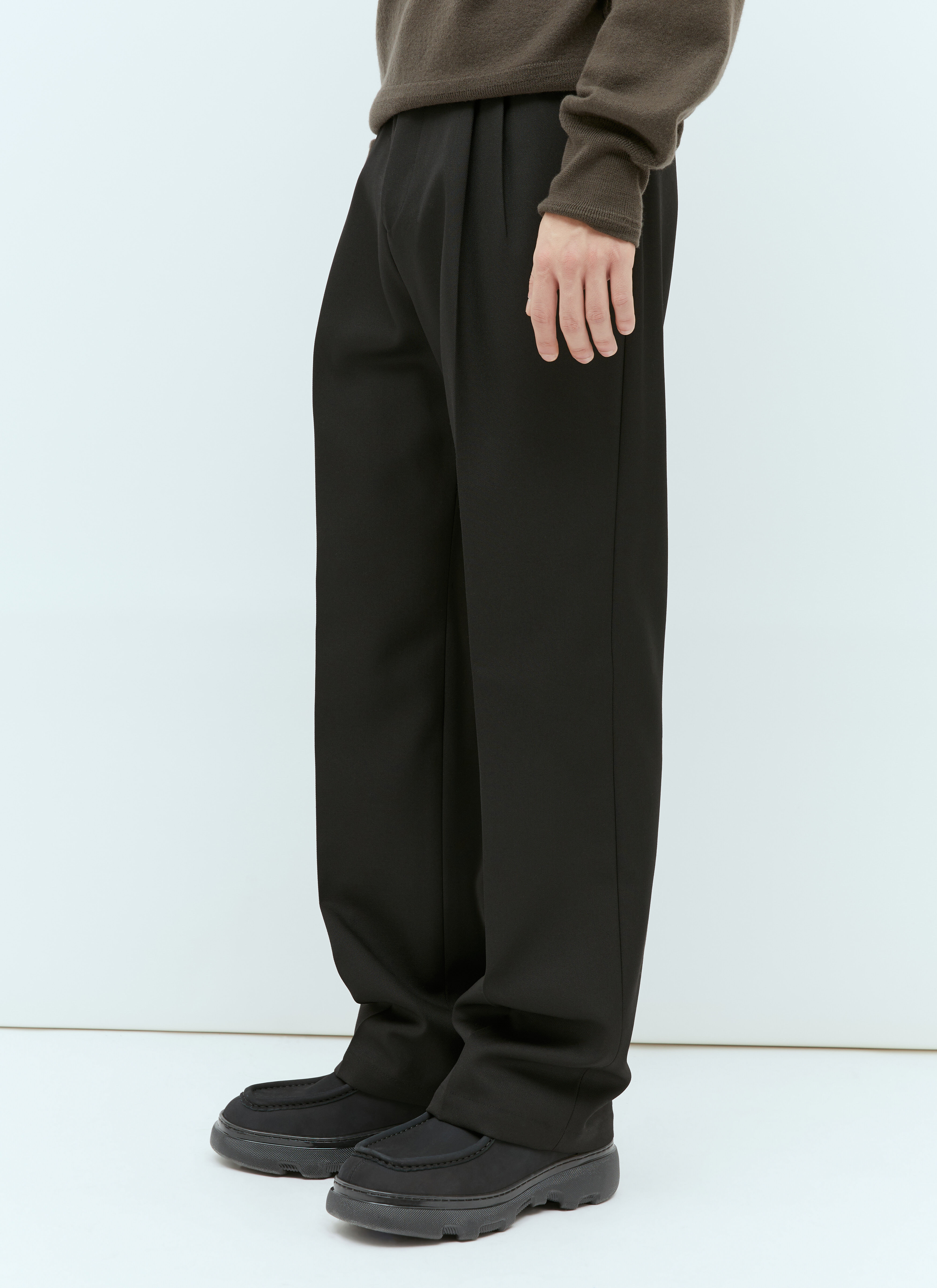 Balenciaga Wool Tailored Pants Black bal0154003