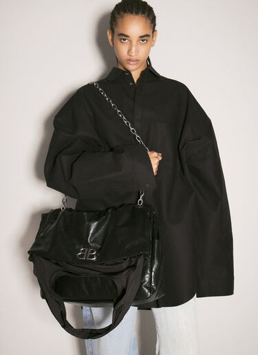 Monaco Large Chain Plus Shoulder Bag Balenciaga Monaco Large Chain Plus Shoulder Bag Black bal0257051