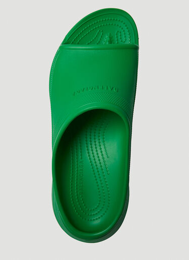 Balenciaga x Crocs Platform Pool Slides Green bal0148016