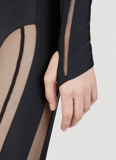 Cut Out Illusion Jumpsuit Mugler Cut Out Illusion Jumpsuit Black mug0251045