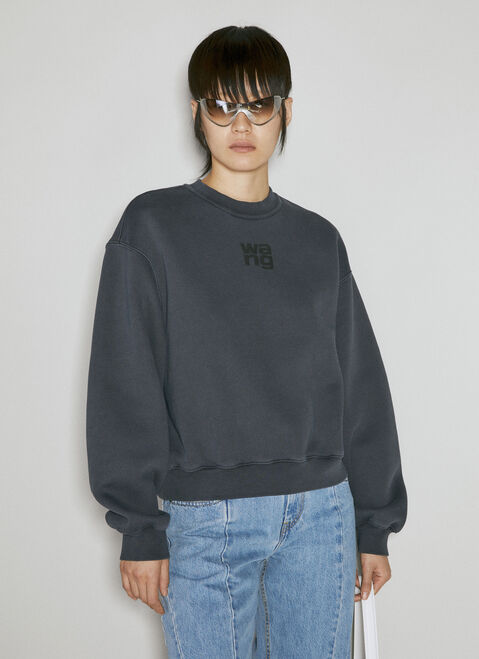 Alexander Wang Pulff Logo Sweatshirt Grey awg0255023