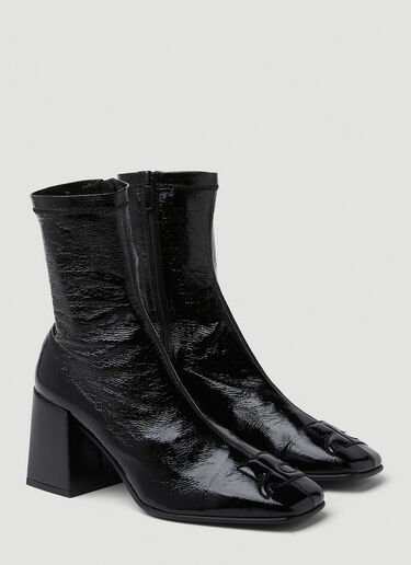 Vinyl Ankle Boots Courrèges Vinyl Ankle Boots Black cou0249032