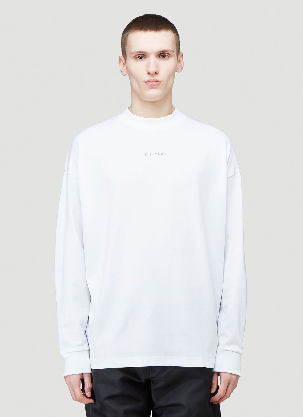 1017 ALYX 9SM Visual Long-Sleeved T-Shirt Grey aly0152002