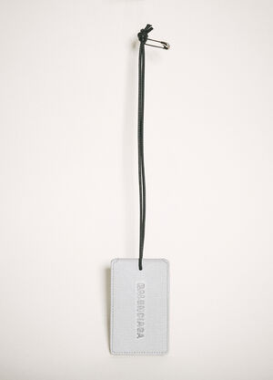 Balenciaga Logo Print Tag Grey bal0258030