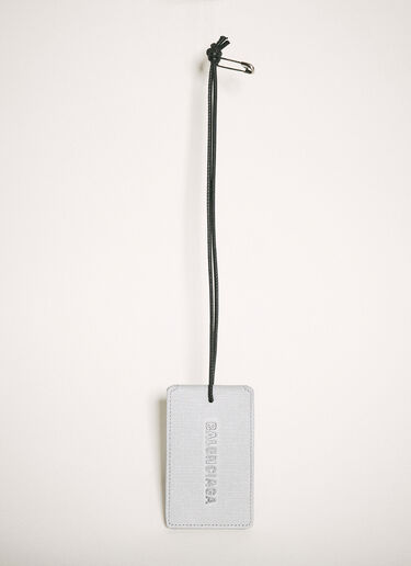 Balenciaga Logo Print Tag Grey bal0258030