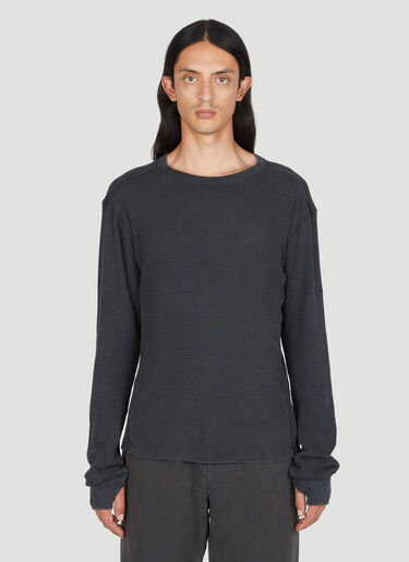 Entire Studios Thermal Long Sleeve T-Shirt Navy ent0153025
