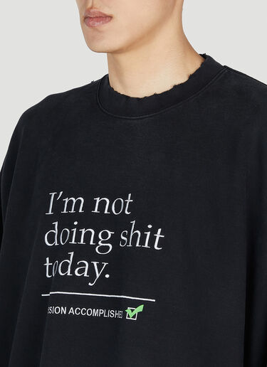 VETEMENTS Slogan Sweatshirt Black vet0151003