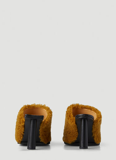 Jacquemus Les Mules Carré Rond Mules Khaki jac0246118