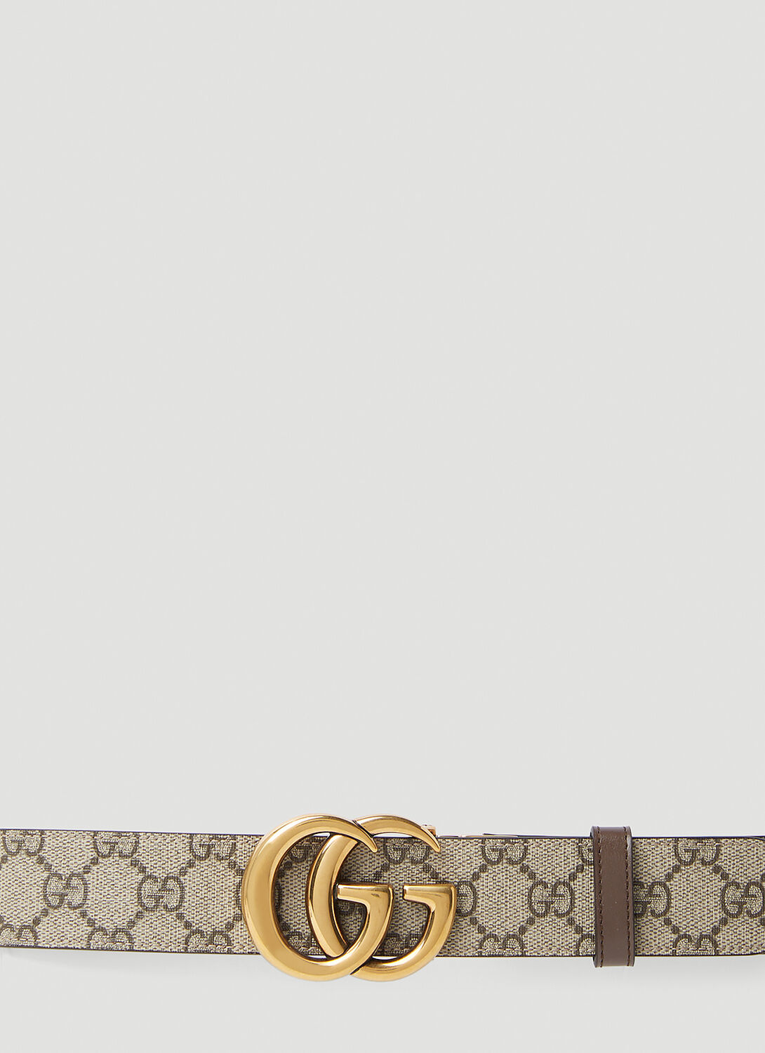 Shop Gucci Gg Reversible Belt In Brown