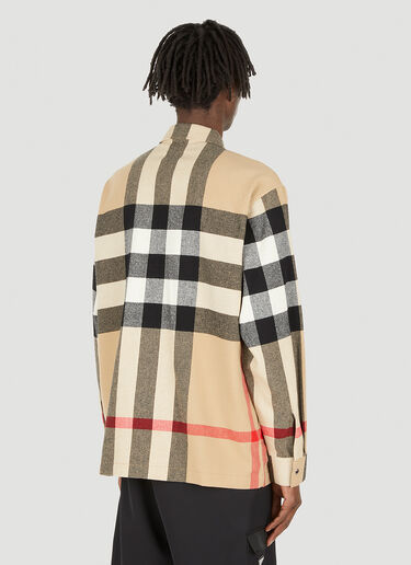 Burberry Hague Zip Front Overshirt Beige bur0147028