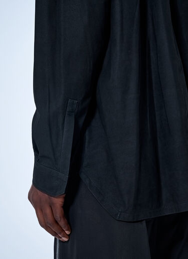 LN-CC® - Rick Owens: Lido Larry Shirt - Black Rick Owens Lido Larry Shirt Black ric0165057