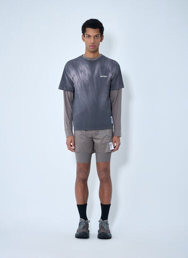 Satisfy Distressed Cotton T-Shirt Grey sat0162009