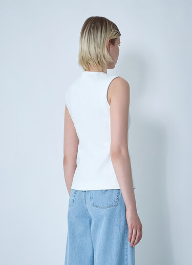 Max Mara Fornove Waistcoat White max0261006