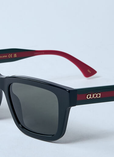 Gucci Rectangle Frame Sunglasses Black gus0159084