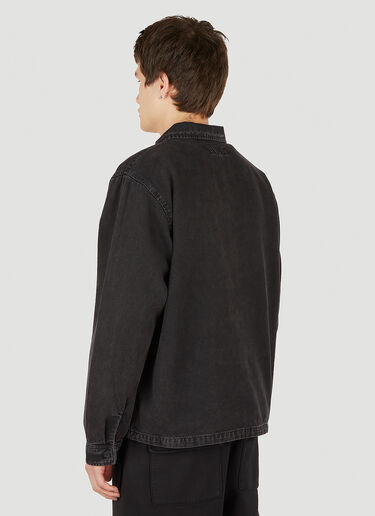 Canvas Zip Overshirt Stüssy Canvas Zip Overshirt Black sts0152005