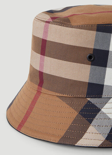 Burberry Check Bucket Hat Brown bur0345005