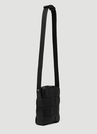 Cassette Structured Zipped Phone Pouch Bottega Veneta Cassette Structured Zipped Phone Pouch Black bov0154021