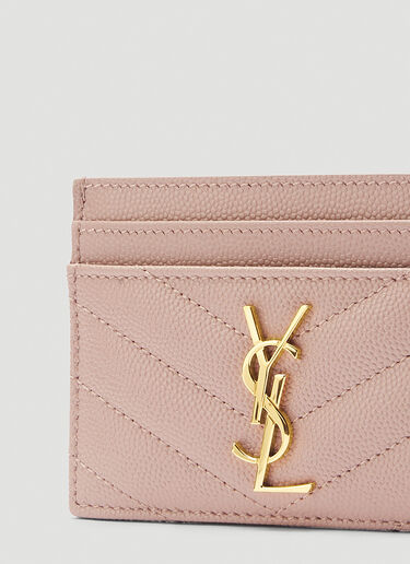 Saint Laurent Monogram Cardholder Beige sla0243088