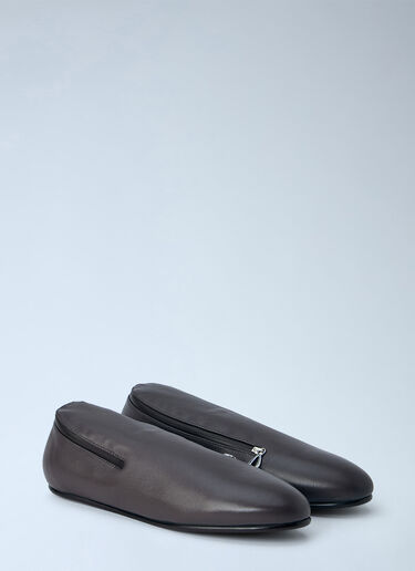 LN-CC® - Kiko Kostadinov: Petrel Shearling Lined Loafers - Brown Kiko Kostadinov Petrel Shearling Lined Loafers Brown kko0265012