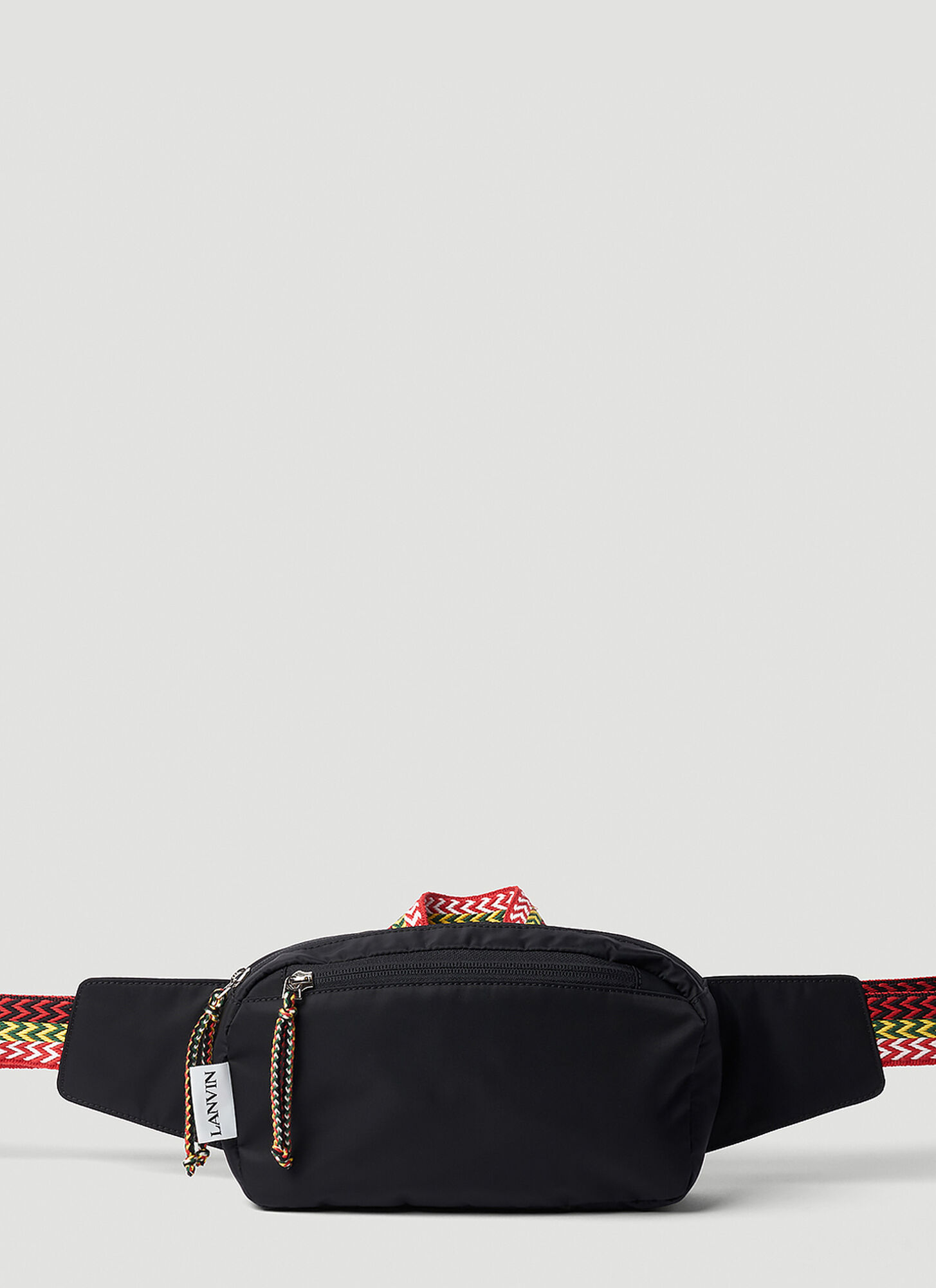 Shop Lanvin Curb Belt Bag In Black