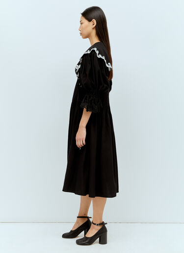Chopova Lowena Fer Midi Dress Black cho0256001