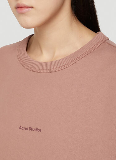 Acne Studios Logo Sweatshirt Pink acn0248042