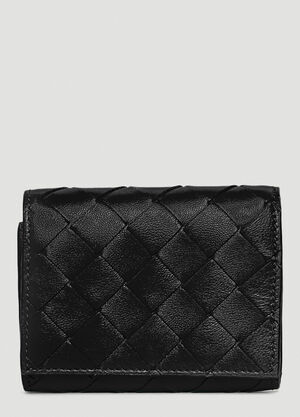 Saint Laurent Small Tri-Fold Wallet Black sla0255096