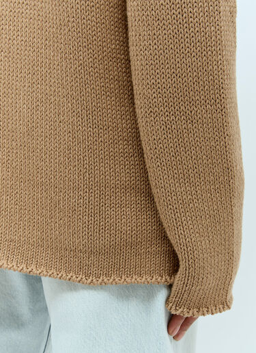 The Row Anteo Knit Sweater Brown row0156006