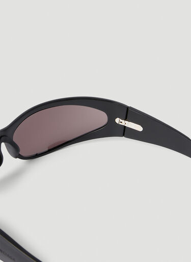 Balenciaga Reverse Xpander 2.0 Rectangle Sunglasses Black bcs0353013