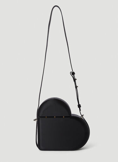 3D Logo Motif Shoulder Bag Ester Manas 3D Logo Motif Shoulder Bag Black est0250012