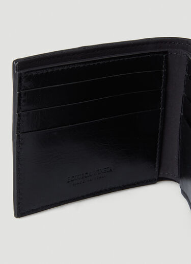 Bottega Veneta Intreccio Bi-Fold Wallet Black bov0148087