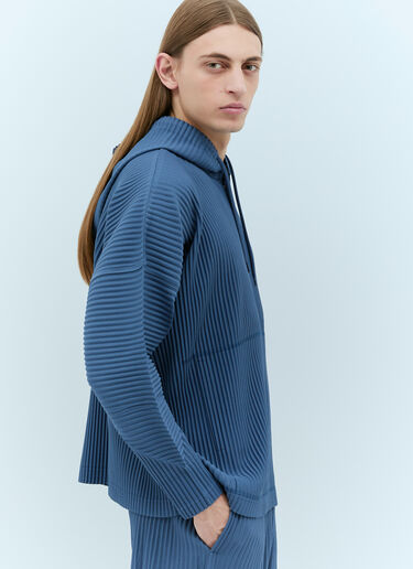 Homme Plissé Issey Miyake Monthly Colors: December Hooded Sweatshirt Blue hmp0155006