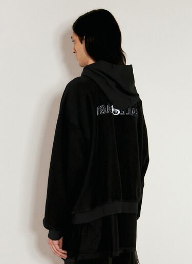 Balenciaga Inside-Out Hooded Sweatshirt Black bal0156005