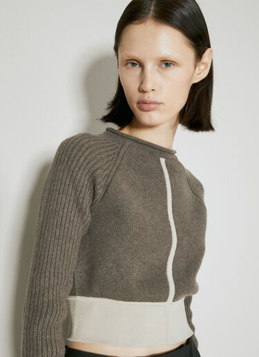 クロップドカシミヤセーター Rick Owens クロップドカシミヤセーター グレー ric0254007