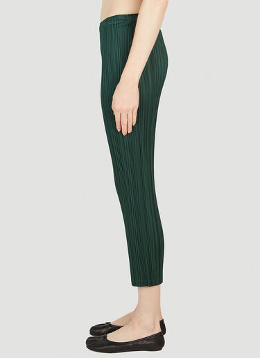 Cropped Pleated Pants Pleats Please Issey Miyake Cropped Pleated Pants Green plp0252003