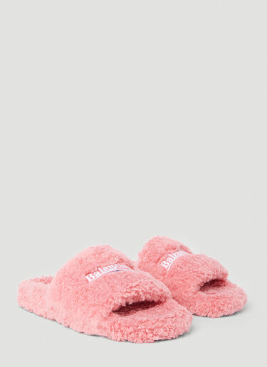 Balenciaga Furry Slides Pink bal0253089