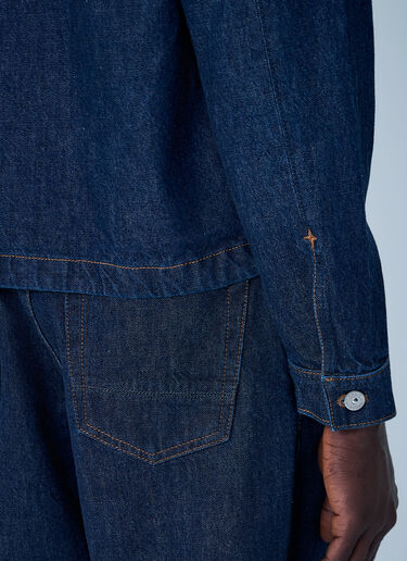 Denim Compass Patch Shirt Stone Island Denim Compass Patch Shirt Denim sto0162089